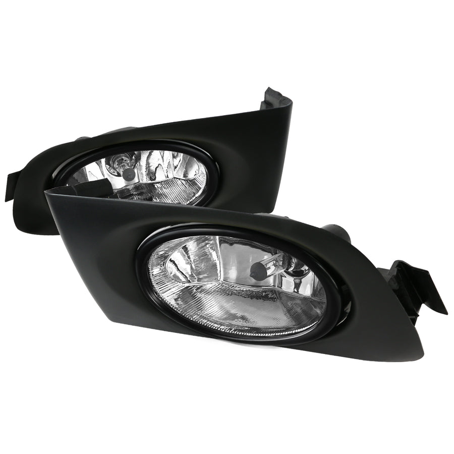 2001-2003 Honda Civic Coupe/Sedan 12V/55W H11 Fog Lights (Chrome Housing/Clear Lens)