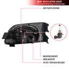 2001-2003 Honda Civic Coupe/Sedan H11 Fog Lights Kit (Chrome Housing/Clear Lens)