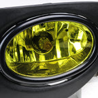 2002-2005 Honda Civic Si Hatchback Ep3 H11 Fog Lights Kit (Chrome Housing/Yellow Lens)