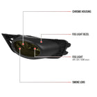 2009-2011 Honda Civic Sedan H11 Fog Lights (Chrome Housing/Smoke Lens)