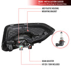 2014-2015 Honda Civic Coupe H11 Fog Lights Kit (Chrome Housing/Clear Lens)