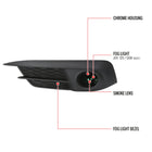 2016-2018 Honda Civic Coupe/Sedan H8 Fog Lights Kit (Chrome Housing/Smoke Lens)