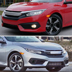 2016-2018 Honda Civic Coupe/Sedan H8 Fog Lights Kit (Chrome Housing/Smoke Lens)