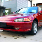 1992-1995 Honda Civic Sedan H3 Fog Lights Kit (Chrome Housing/Yellow Lens)
