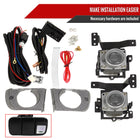 1992-1995 Honda Civic Sedan H3 Fog Lights Kit w/ Switch & Wiring Harness (Chrome Housing/Clear Lens)