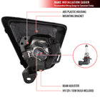 2013-2016 Mazda CX-5 H11 Fog Lights Kit w/ Switch & Wiring Harness (Chrome Housing/Clear Lens)