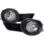 2008-2011 Toyota Highlander 12V/55W H11 Fog Lights Kit (Chrome Housing/Clear Lens)