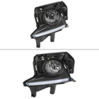 2014-2016 Toyota Highlander H16 Fog Lights Kit w/ LED Light Strip (Chrome Housing/Clear Lens)