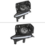 2014-2016 Toyota Highlander H16 Fog Lights Kit w/ LED Light Strip (Chrome Housing/Clear Lens)