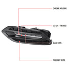 2019-2020 Honda HR-V LED Projector Fog Lights Kit (Chrome Housing/Clear Lens)
