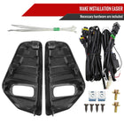 2021-2022 Nissan Kicks LED Fog Lights Kit (Glossy Black Housing/Clear Lens)