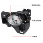 2009-2014 Nissan Maxima H11 Fog Lights Kit w/ Switch & Wiring Harness (Chrome Housing/Clear Lens)