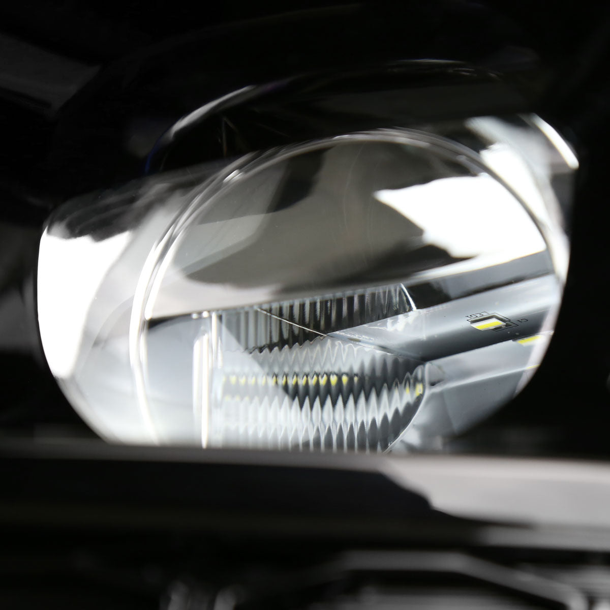 2019-2021 Nissan Maxima LED Fog Lights Kit (Chrome Housing/Clear Lens)