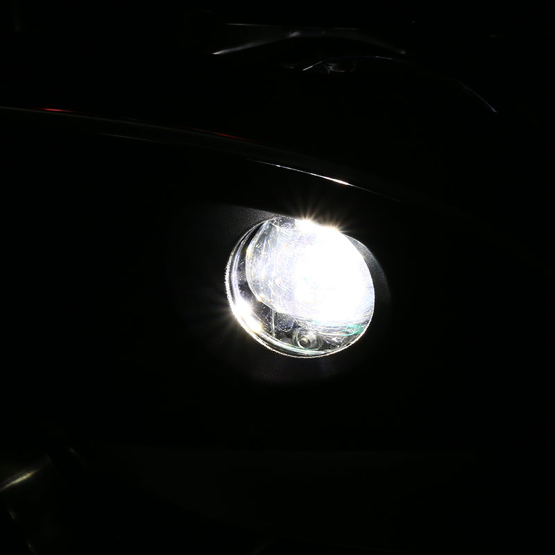 2016-2018 Mazda 6 Sedan 6500K LED Projector Fog Lights Kit (Chrome Housing/Clear Lens)