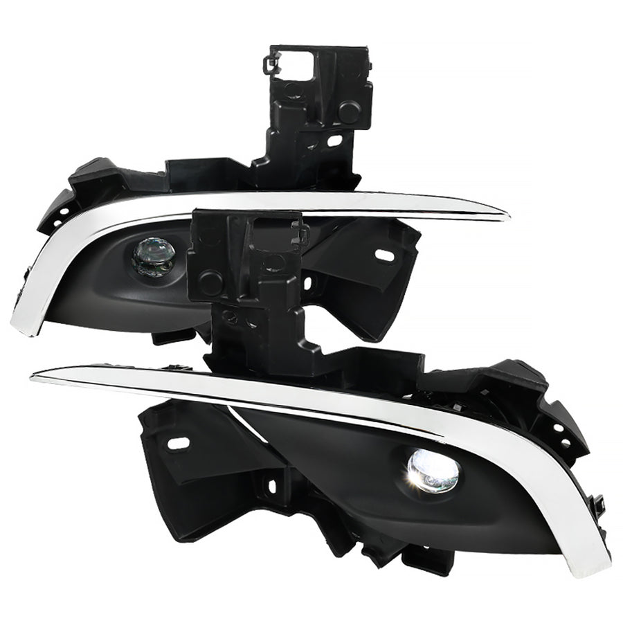 2016-2018 Mazda 6 Sedan 6500K LED Projector Fog Lights Kit (Chrome Housing/Clear Lens)