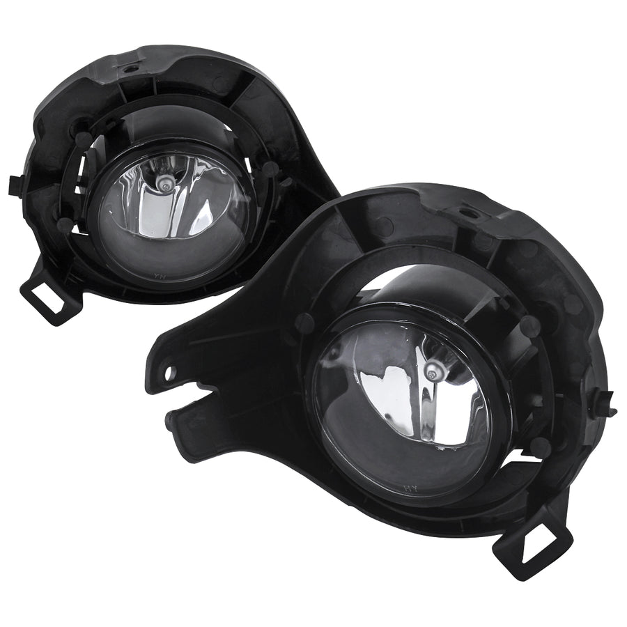 2005-2012 Nissan Pathfinder/Frontier H11 Fog Lights Kit w/ Switch & Wiring Harness (Chrome Housing/Clear Lens)
