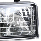 1997-2001 Honda Prelude H3 Fog Lights Kit (Chrome Housing/Yellow Lens)