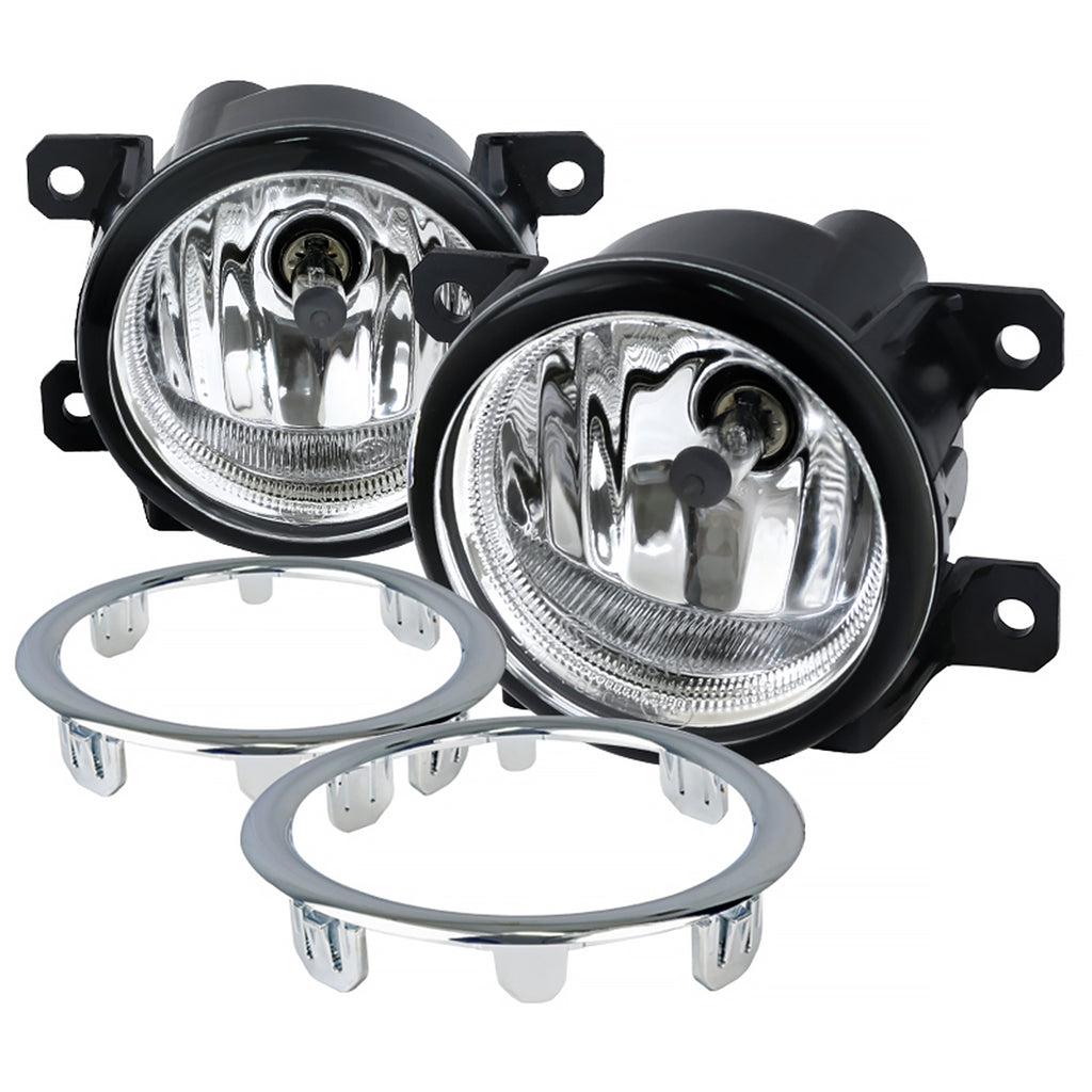 2012-2015 Honda Pilot 2500K H8 Fog Lights Kit (Chrome Housing/Clear Lens)