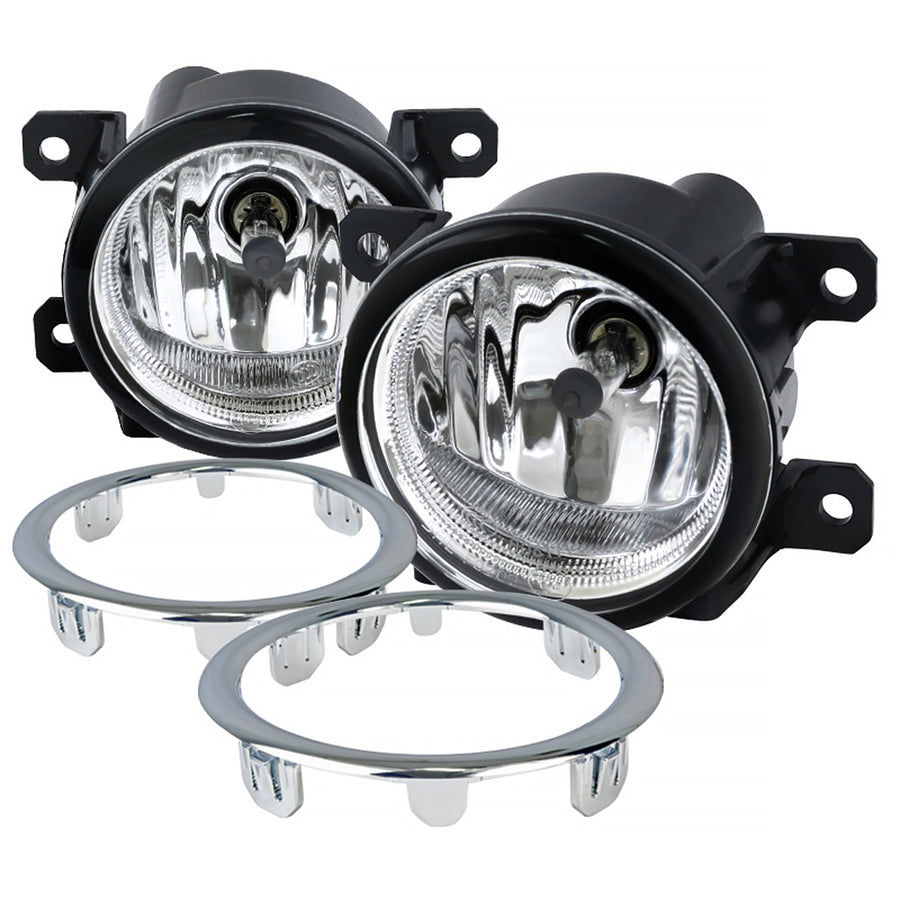 2012-2015 Honda Pilot 2500K H8 Fog Lights Kit (Chrome Housing/Clear Lens)