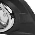 2014-2016 Nissan Rogue H11 Fog Lights Kit w/ Switch & Wiring Harness (Chrome Housing/Clear Lens)
