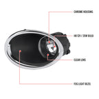 2017-2018 Nissan Rogue Sport H11 Fog Lights Kit (Chrome Housing/Clear Lens)
