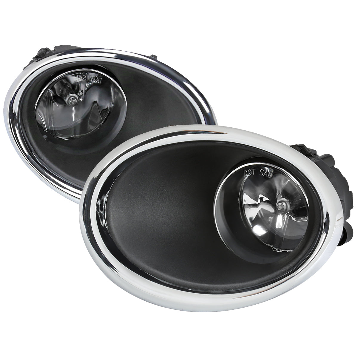 2017-2018 Nissan Rogue Sport H11 Fog Lights Kit (Chrome Housing/Clear Lens)