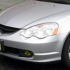 2002-2004 Acura RSX H11 Fog Lights Kit (Chrome Housing/Yellow Lens)