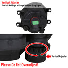 2018-2019 Toyota Sienna 12V/55W H11 Fog Lights Kit (Chrome Housing/Clear Lens)