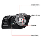 2008-2017 Toyota Sequoia H10 Fog Lights w/ Switch & Wiring Harness (Chrome Housing/Clear Lens)