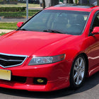 2004-2005 Acura TSX H11 Fog Lights Kit (Chrome Housing/Yellow Lens)