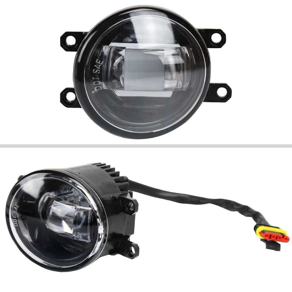2014-2020 Toyota Tacoma/Tundra/Corolla/Highlander/RAV4 LED Fog Lights (Chrome Housing/Clear Lens)