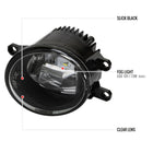 2014-2020 Toyota Tacoma/Tundra/Corolla/Highlander/RAV4 LED Fog Lights (Chrome Housing/Clear Lens)