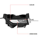 2020-2022 Nissan Versa H8 Fog Lights Kit (Chrome Housing/Clear Lens)