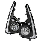 2018-2019 Toyota Yaris H16 Fog Lights Kit (Chrome Housing/Clear Lens)