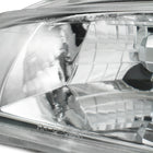 1992-1995 Honda Civic Factory Style Crystal Headlights (Chrome Housing / Clear Lens)