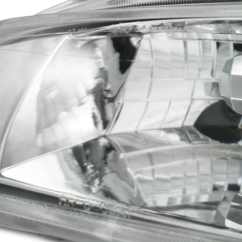 1992-1995 Honda Civic Factory Style Crystal Headlights (Chrome Housing / Clear Lens)