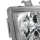 1992-1995 Honda Civic Factory Style Crystal Headlights (Chrome Housing / Clear Lens)