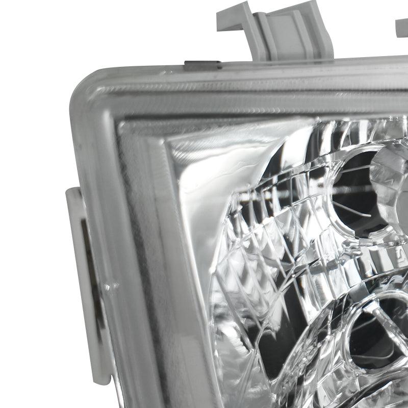 1992-1995 Honda Civic Factory Style Crystal Headlights (Chrome Housing / Clear Lens)
