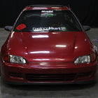 1992-1995 Honda Civic Factory Style Crystal Headlights (Chrome Housing / Clear Lens)