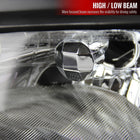 1992-1995 Honda Civic Factory Style Crystal Headlights (Matte Black Housing / Clear Lens)