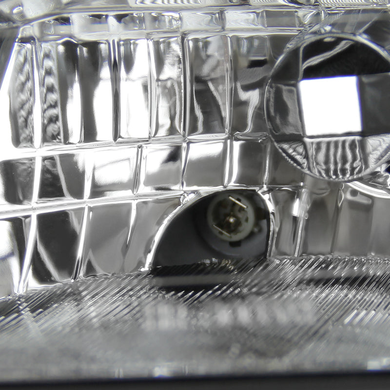 1992-1995 Honda Civic Factory Style Crystal Headlights (Matte Black Housing / Clear Lens)