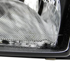 1992-1995 Honda Civic Factory Style Crystal Headlights (Matte Black Housing / Clear Lens)