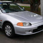1992-1995 Honda Civic Factory Style Crystal Headlights (Matte Black Housing/Clear Lens)