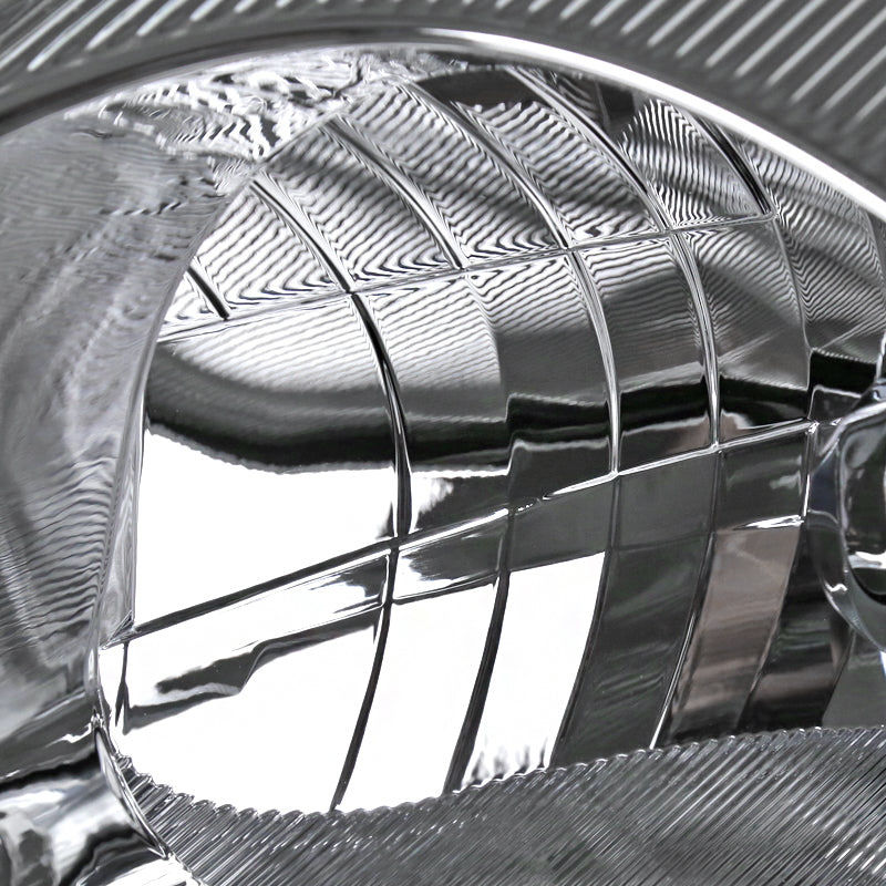 2000-2005 Mitsubishi Eclipse Factory Style Crystal Headlights (Chrome Housing / Clear Lens)