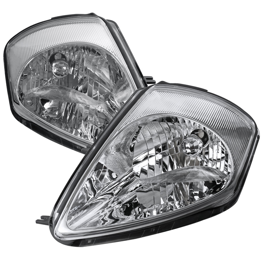 2000-2005 Mitsubishi Eclipse Factory Style Crystal Headlights (Chrome Housing / Clear Lens)