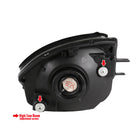 2000-2005 Mitsubishi Eclipse Factory Style Crystal Headlights (Matte Black Housing / Clear Lens)