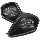 2000-2005 Mitsubishi Eclipse Factory Style Crystal Headlights (Matte Black Housing / Clear Lens)