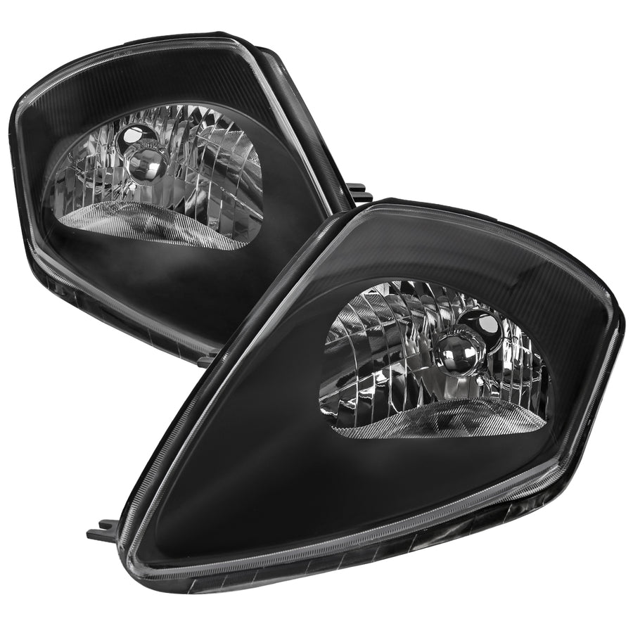 2000-2005 Mitsubishi Eclipse Factory Style Crystal Headlights (Matte Black Housing / Clear Lens)
