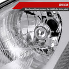 2003-2005 Infiniti G35 Coupe Factory Style Headlights (Chrome Housing / Clear Lens)
