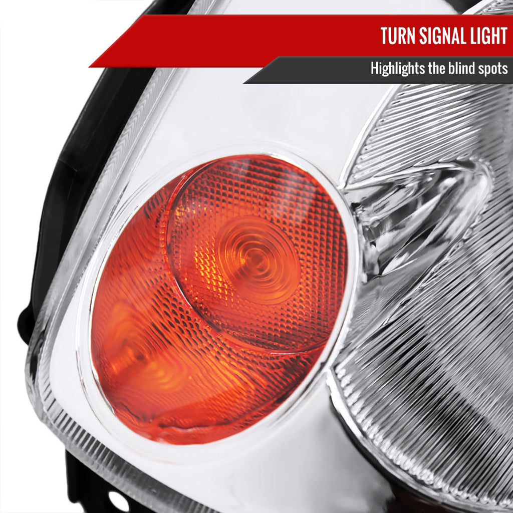 2003-2005 Infiniti G35 Coupe Factory Style Headlights (Chrome Housing/Clear Lens)